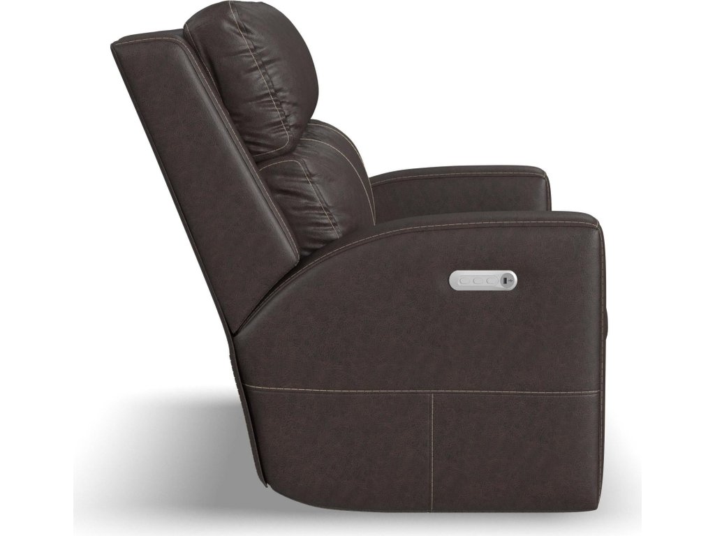 Score Leather Power Reclining Loveseat with Power Headrests & Lumbar - image 9