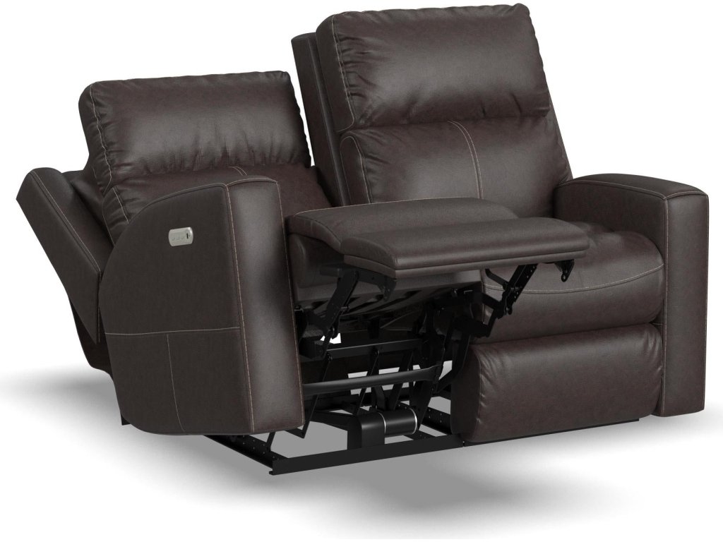 Score Leather Power Reclining Loveseat with Power Headrests & Lumbar - image 10
