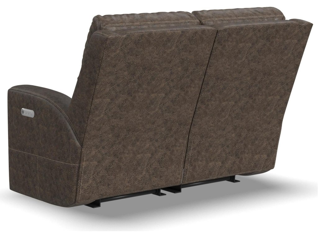 Score Leather Power Reclining Loveseat with Power Headrests & Lumbar - image 13