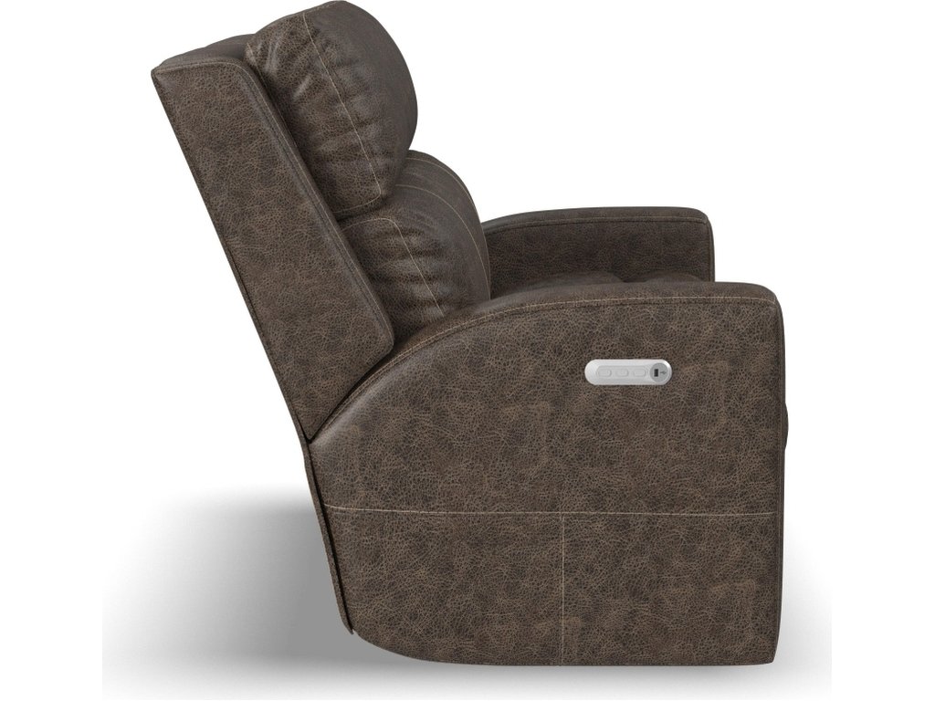 Score Leather Power Reclining Loveseat with Power Headrests & Lumbar - image 3