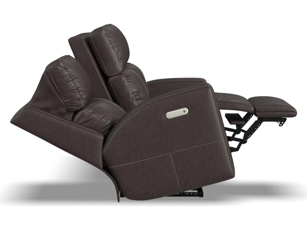 Score Leather Power Reclining Sofa with Power Headrests & Lumbar - image 10