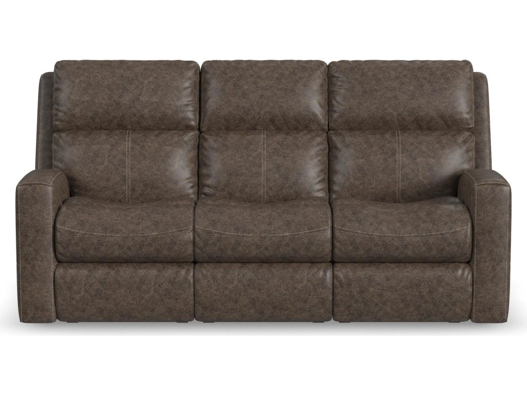 Score Leather Power Reclining Sofa with Power Headrests & Lumbar - image 2