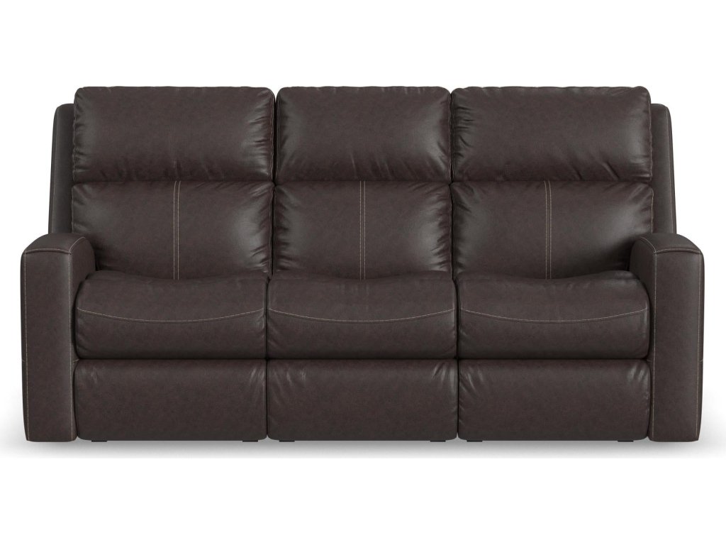 Score Leather Power Reclining Sofa with Power Headrests & Lumbar - image 6