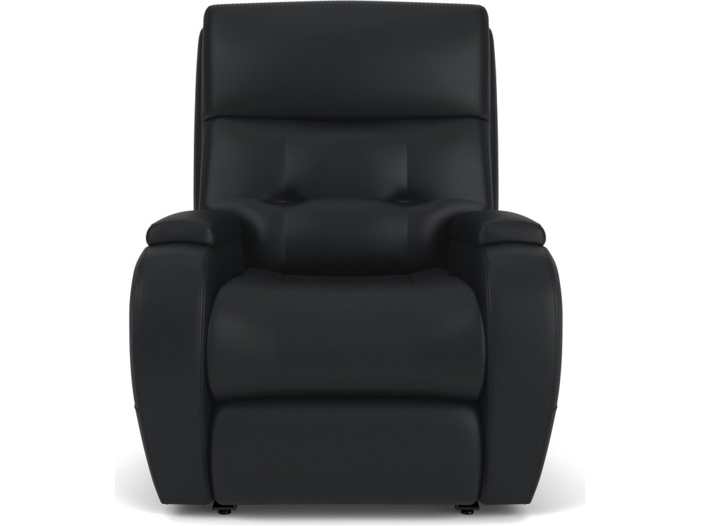 Strait Leather Power Recliner with Power Headrest - image 8