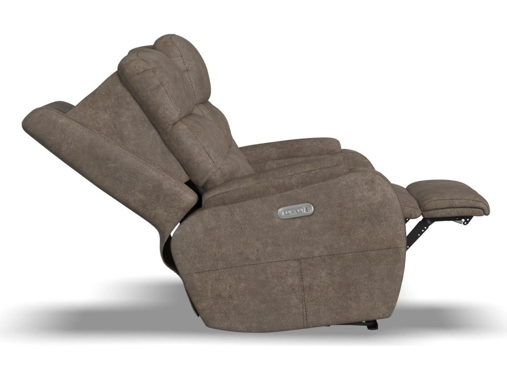 Strait Leather Power Reclining Loveseat with Power Headrests - image 13