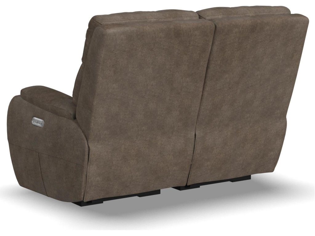 Strait Leather Power Reclining Loveseat with Power Headrests - image 15