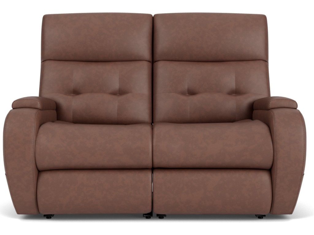 Strait Leather Power Reclining Loveseat with Power Headrests - image 6