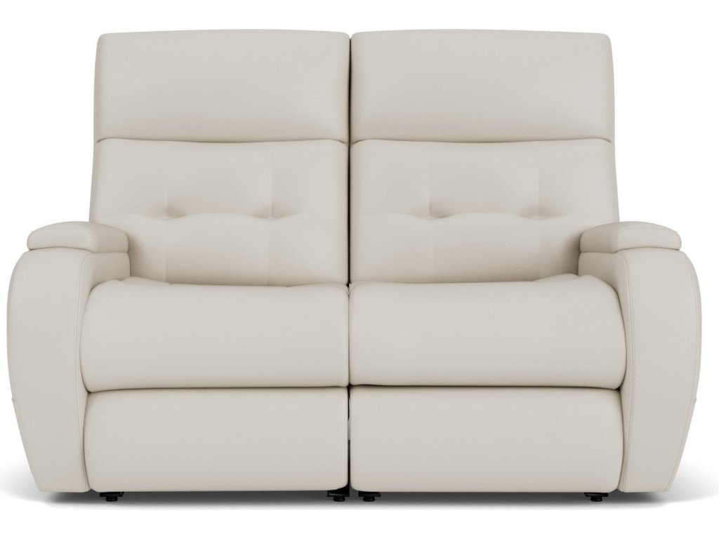 Strait Leather Power Reclining Loveseat with Power Headrests - image 7