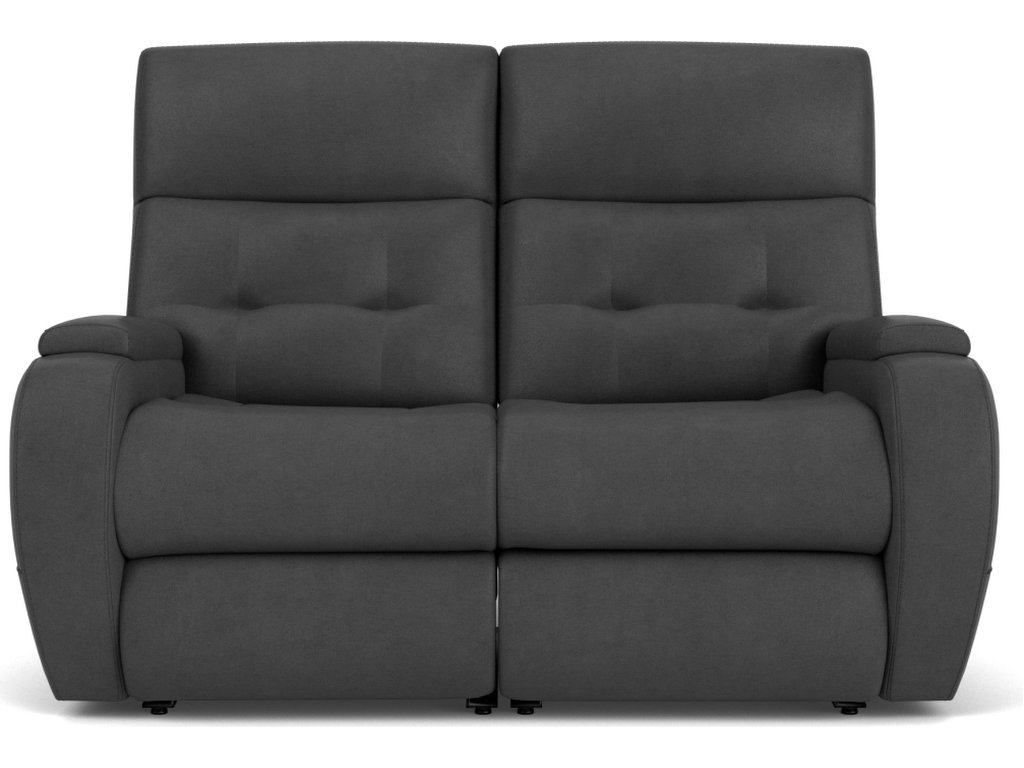 Strait Leather Power Reclining Loveseat with Power Headrests - image 8
