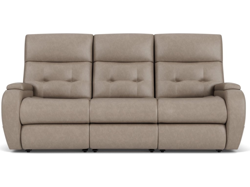 Strait Leather Power Reclining Sofa with Power Headrests - image 10