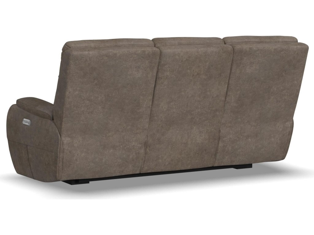 Strait Leather Power Reclining Sofa with Power Headrests - image 18