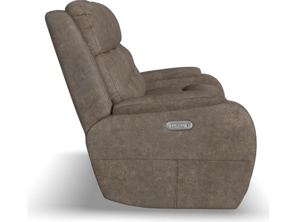Strait Leather Power Reclining Sofa with Power Headrests - image 3