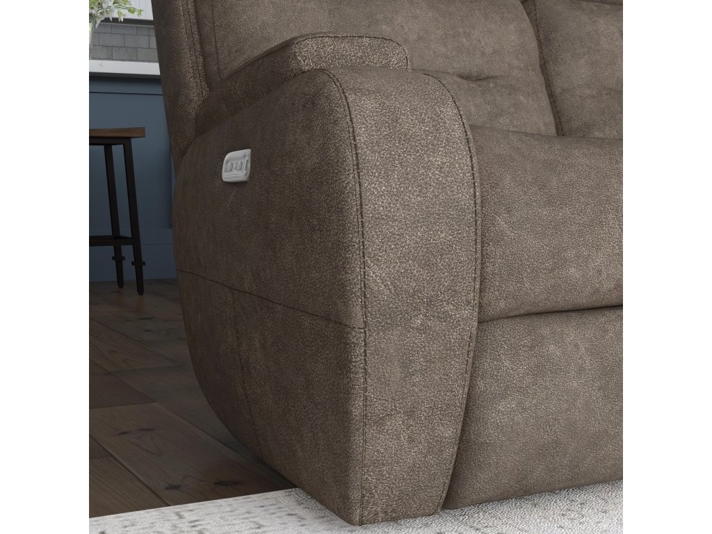 Strait Leather Power Reclining Sofa with Power Headrests - image 4