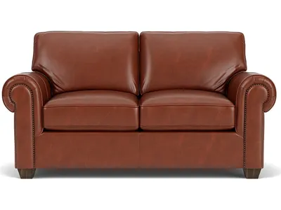 Carson Leather Loveseat - Alternative View
