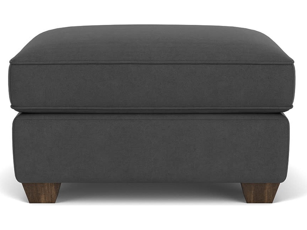 Carson Leather Ottoman - image 1