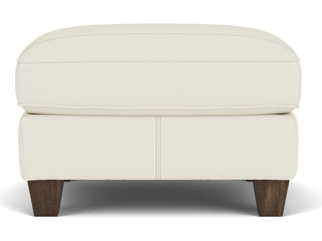 Dana Leather Ottoman - image 1