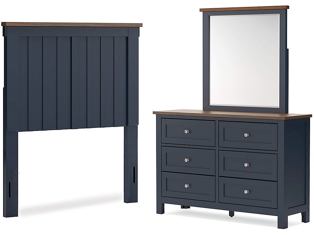 Landocken Twin Panel Headboard, Dresser and Mirror - main image