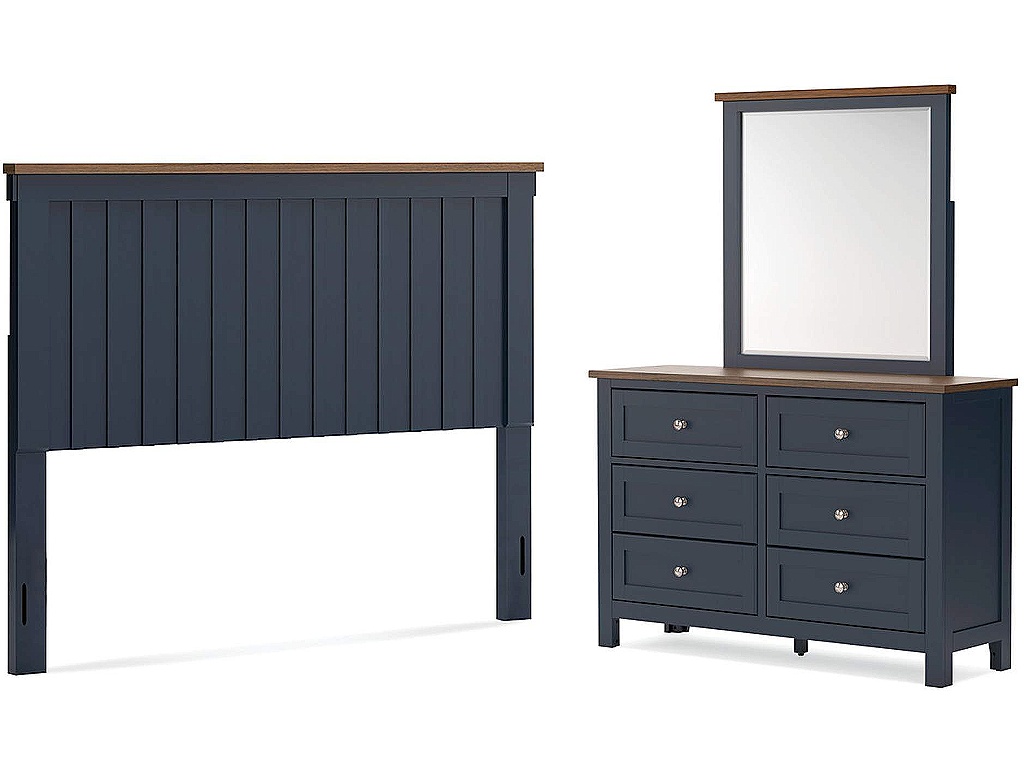 Landocken Queen Panel Headboard, Dresser and Mirror - main image