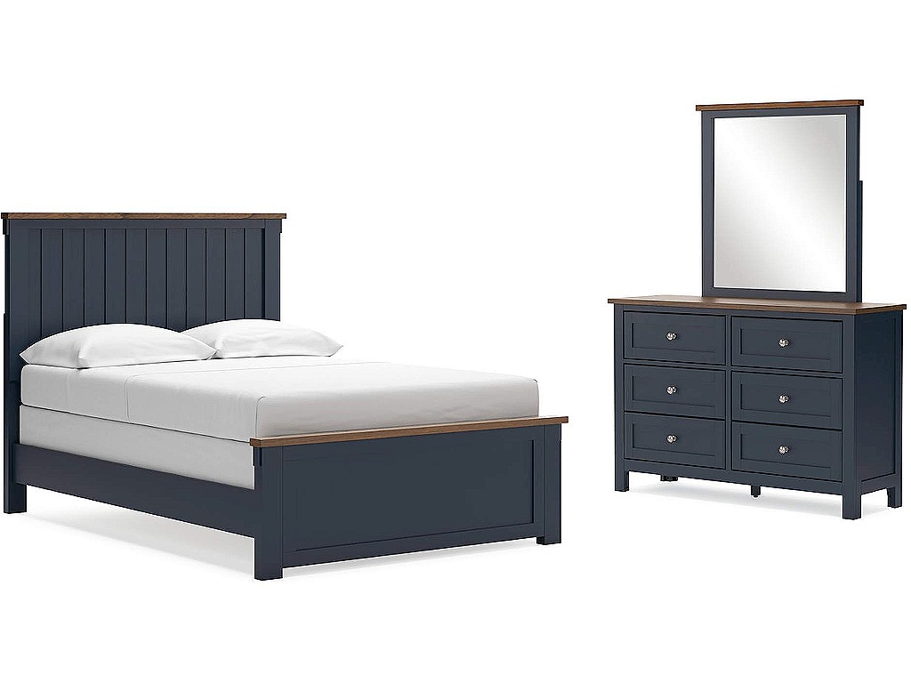 Landocken Full Panel Bed, Dresser and Mirror - main image