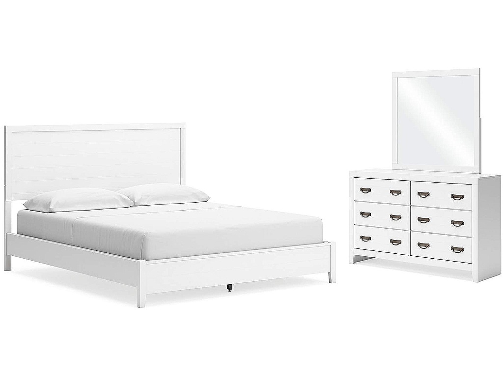 Binterglen California King Panel Bed, Dresser and Mirror - main image