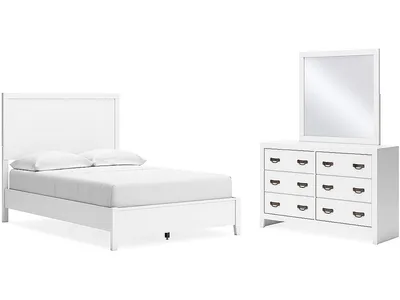 Binterglen Full Panel Bed, Dresser and Mirror