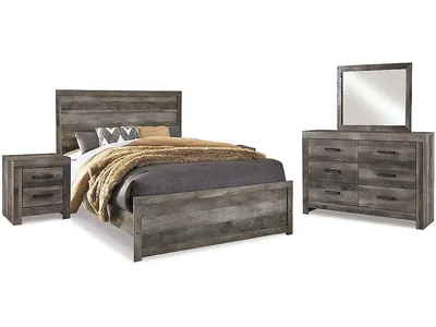 Wynnlow Queen Panel Bed, Dresser, Mirror and 2 Nightstands