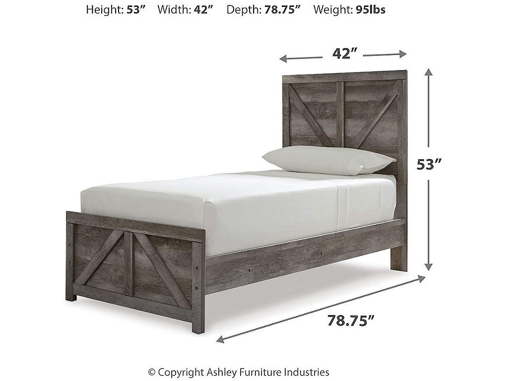 Wynnlow Twin Panel Bed, Dresser and Nightstand - image 8