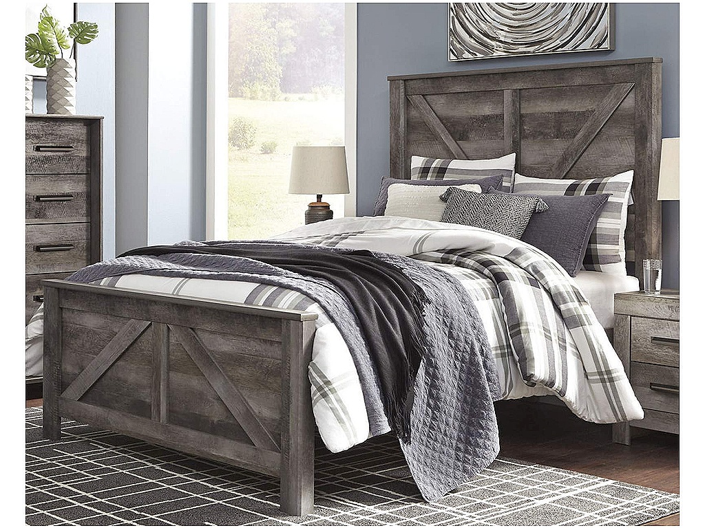 Wynnlow Queen Crossbuck Panel Bed - image 1