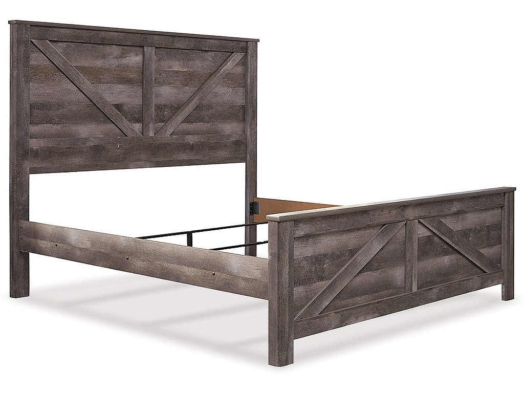 Wynnlow King Crossbuck Panel Bed - image 4