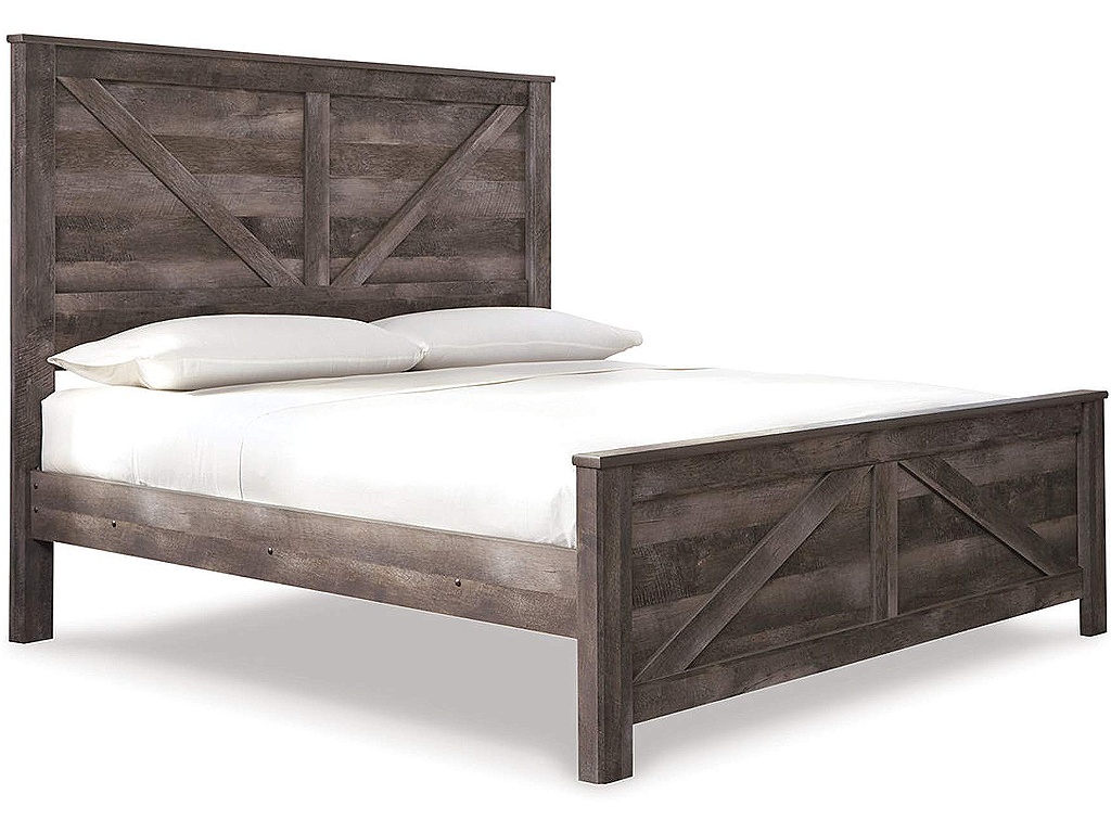 Wynnlow King Crossbuck Panel Bed - image 5