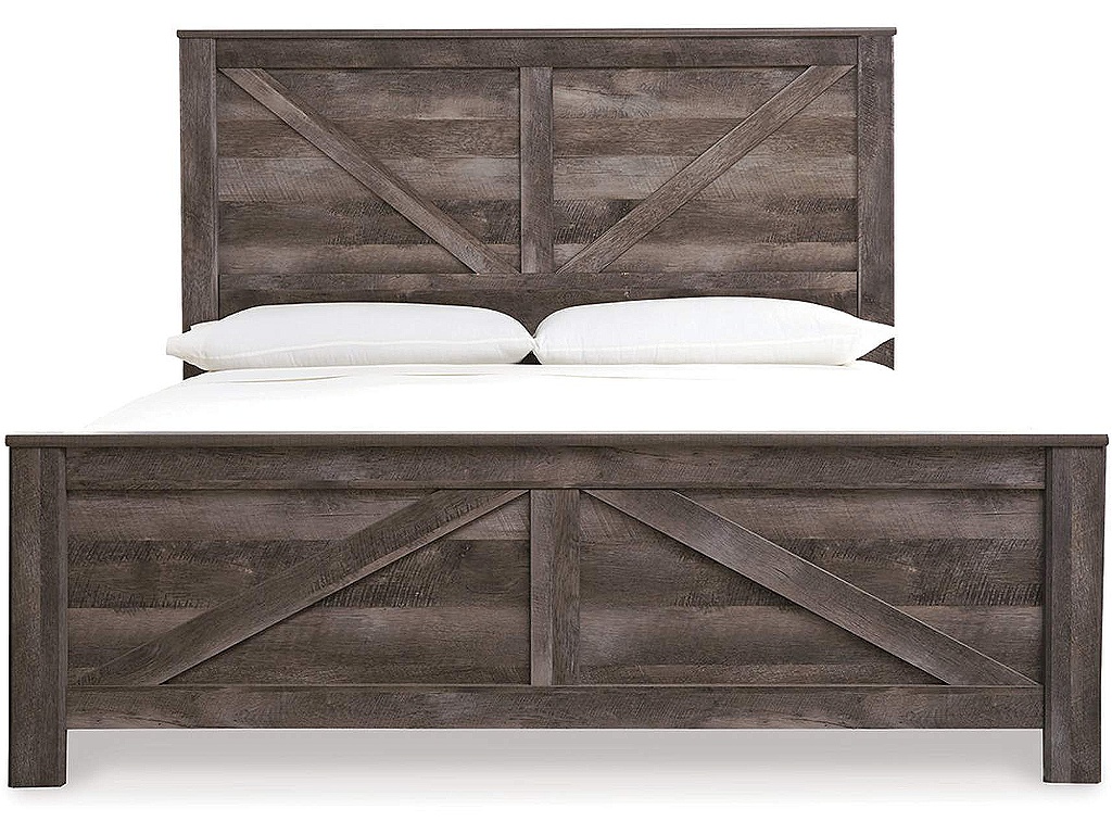 Wynnlow King Crossbuck Panel Bed - image 6