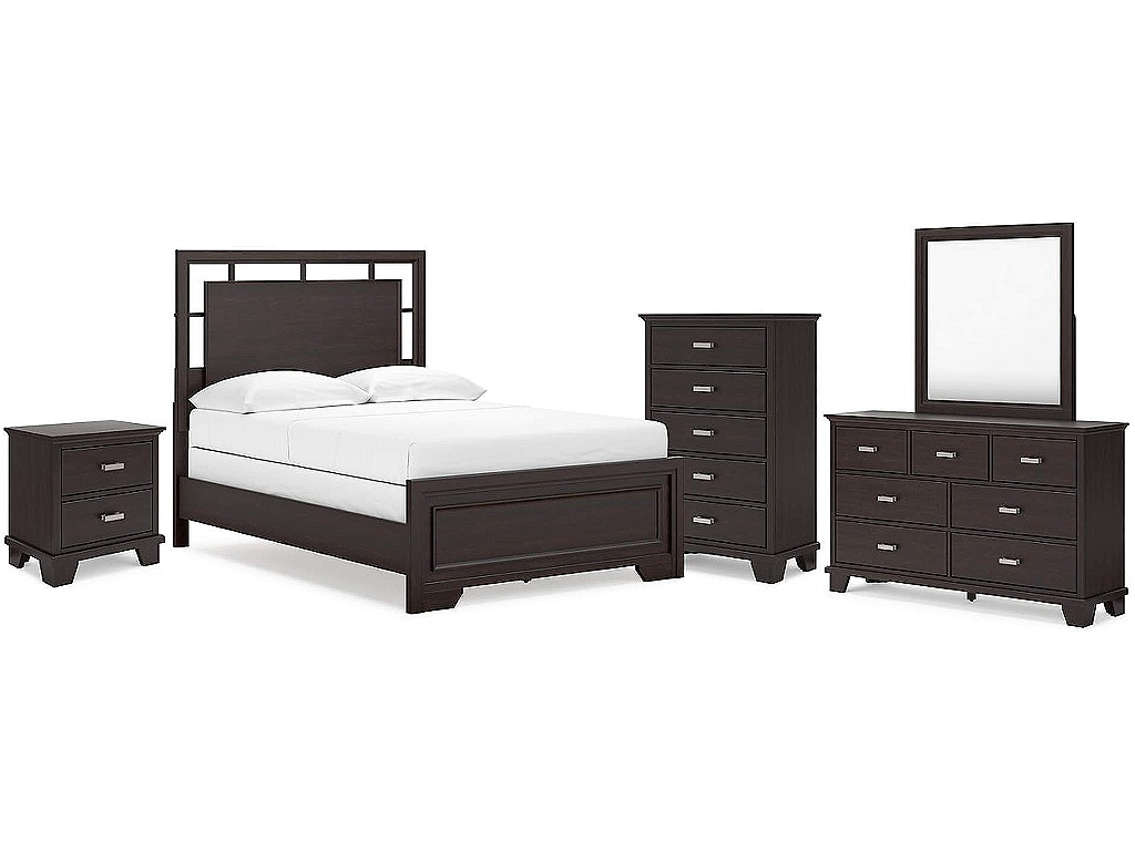 Covetown Full Panel Bed, Dresser, Mirror, Chest and Nightstand - main image