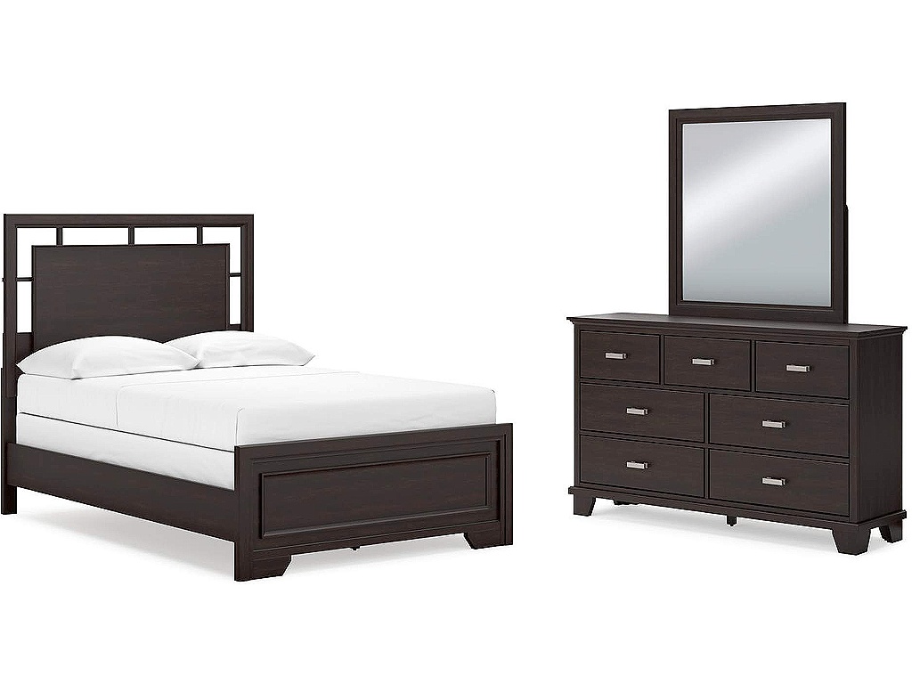 Covetown Full Panel Bed, Dresser and Mirror - main image