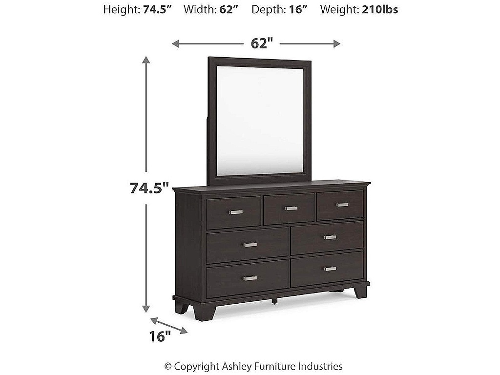 Covetown Queen Panel Bed, Dresser, Mirror and Nightstand - image 17