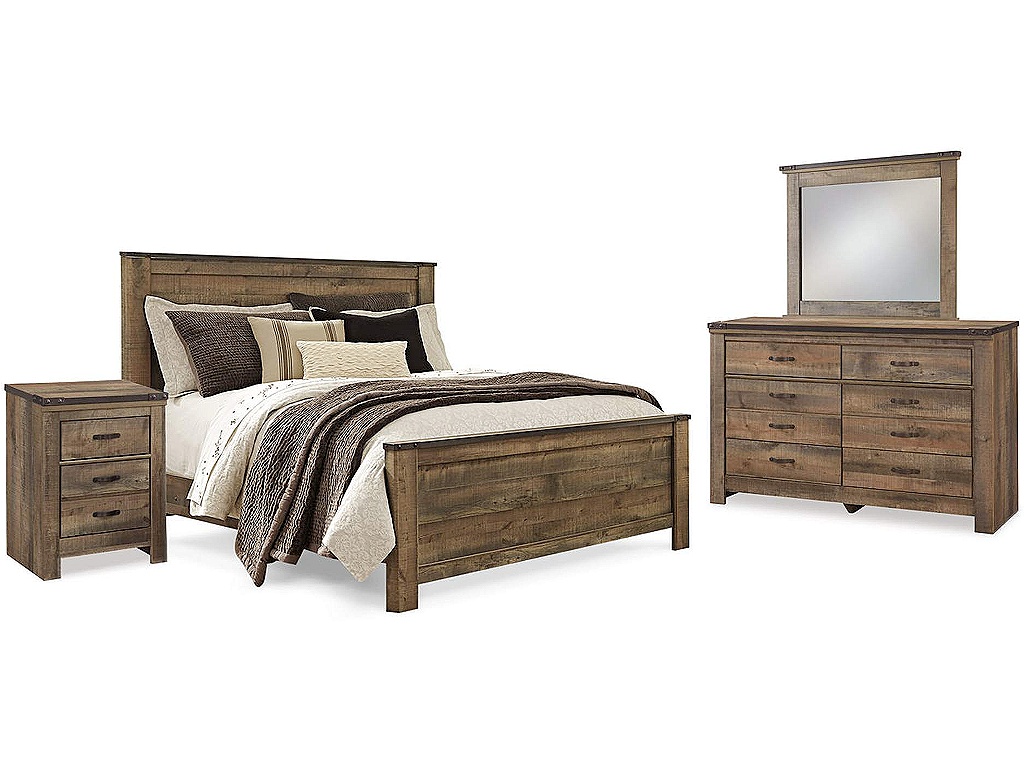 Trinell Queen Panel Bed, Dresser, Mirror and Nightstand - main image