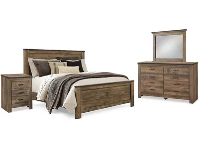 Trinell Queen Panel Bed, Dresser, Mirror and Nightstand