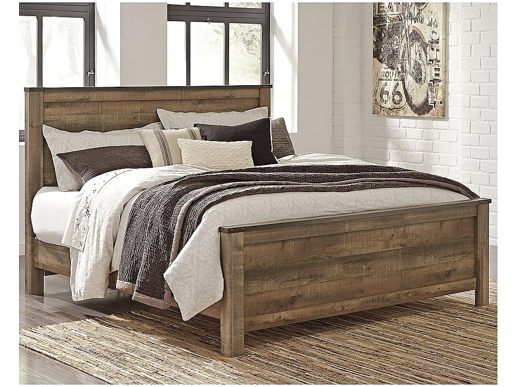 Trinell King Panel Bed and Nightstand - image 5