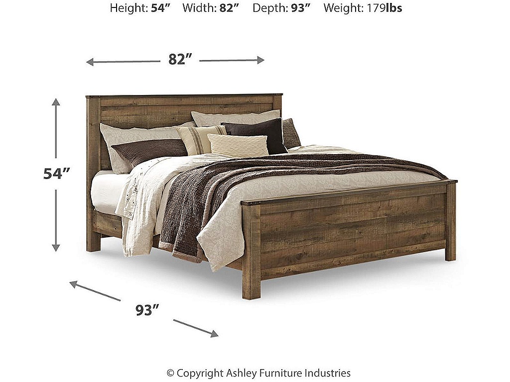 Trinell King Panel Bed and Nightstand - image 3