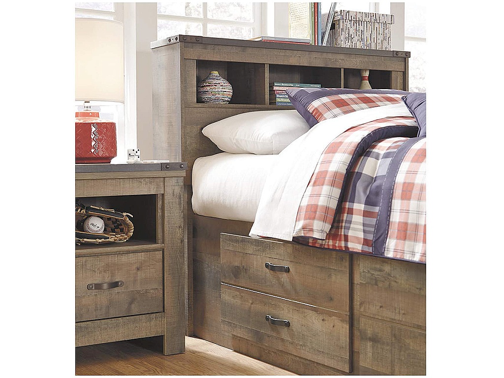Trinell Twin Panel Bed with Storage and Nightstand - image 6