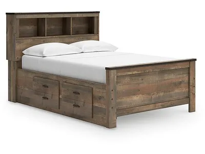 Trinell Full Bookcase Bed with 2 Storage Drawers