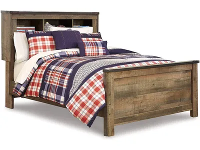 Trinell Full Bookcase Panel Bed