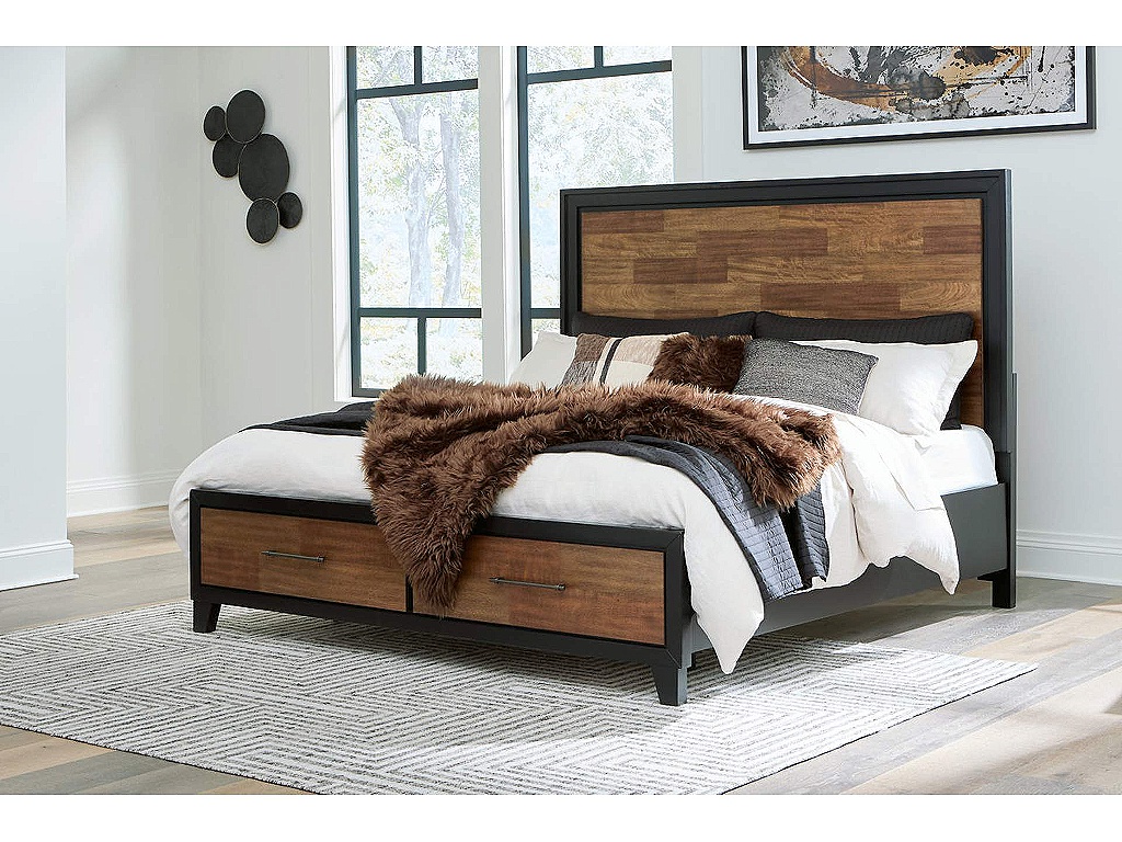 Kraeburn King Panel Storage Bed - image 1