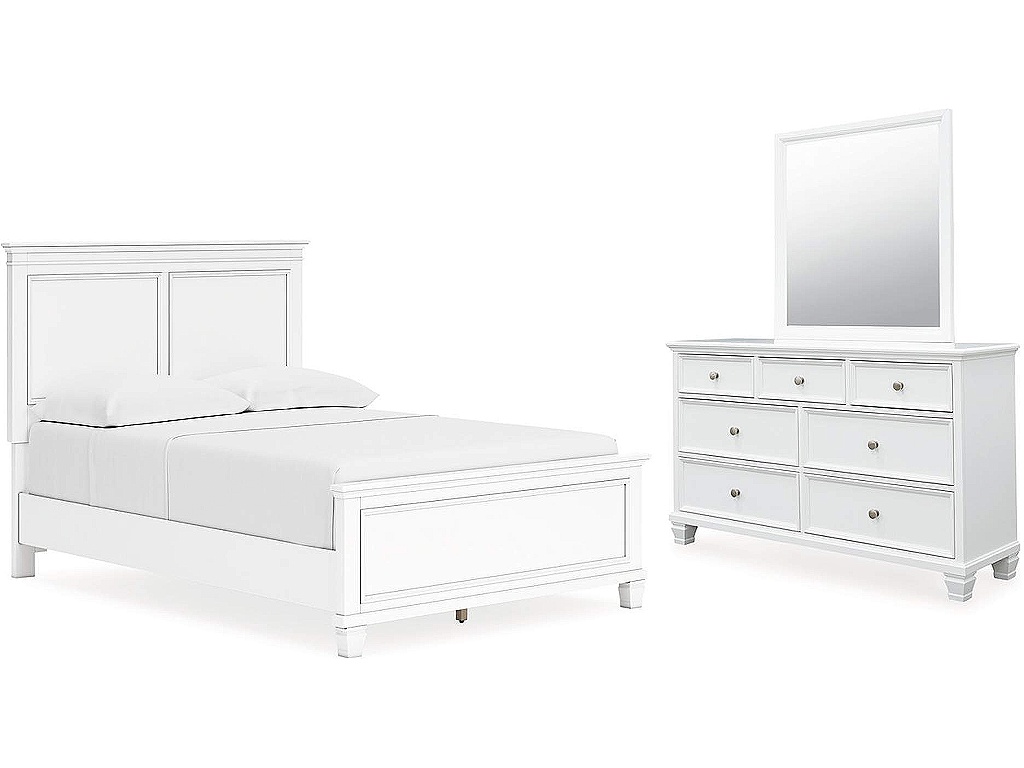 Fortman Full Panel Bed, Dresser and Mirror - main image