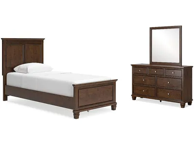 Danabrin Twin Panel Bed, Dresser and Mirror