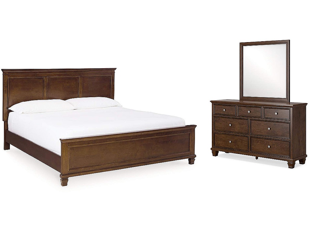 Danabrin King Panel Bed, Dresser and Mirror - main image