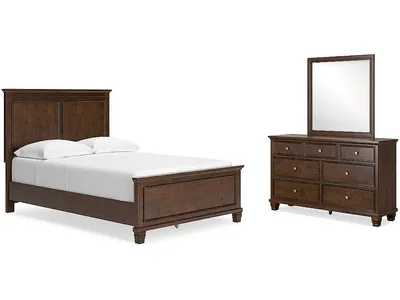 Danabrin Full Panel Bed, Dresser and Mirror