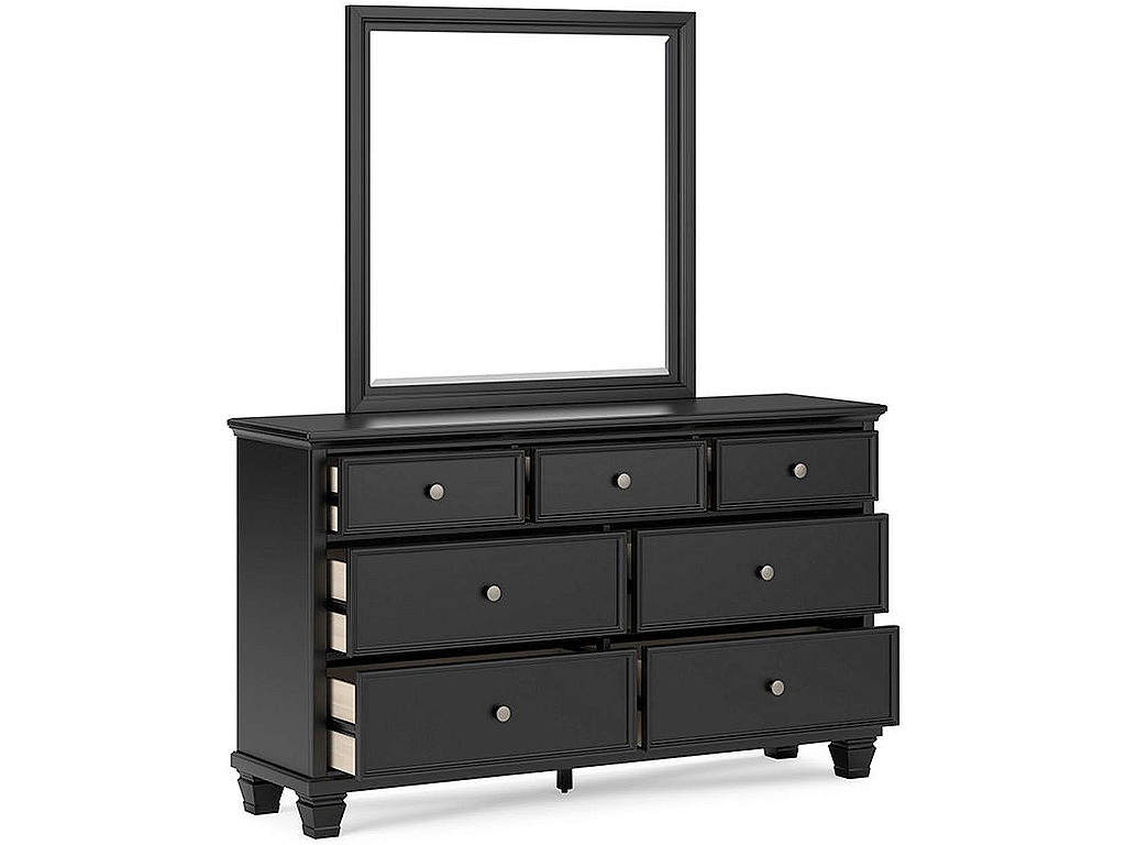 Lanolee California King Panel Bed, Dresser and Mirror - image 3