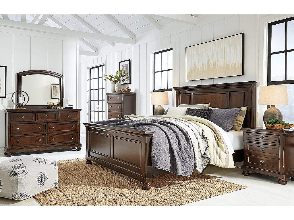 Porter King Panel Bed, Dresser, Mirror, Chest and Nightstand - image 18