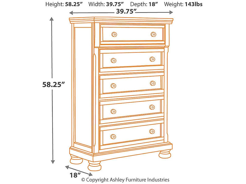 Porter King Panel Bed, Chest and 2 Nightstands - image 14