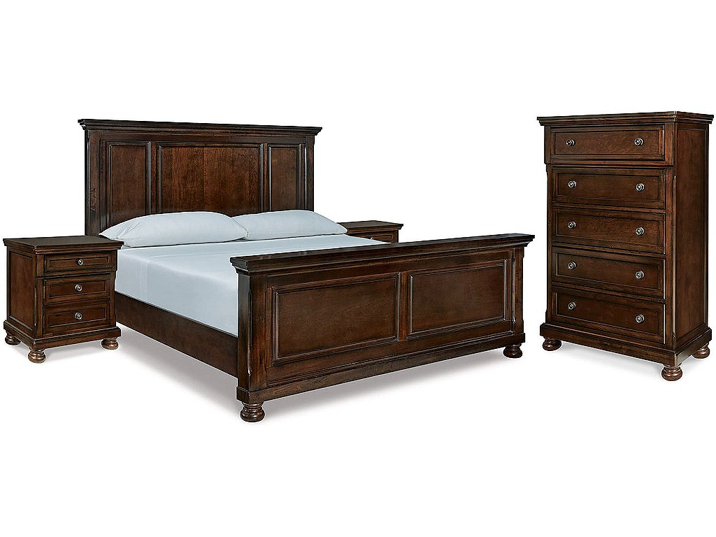 Porter King Panel Bed, Chest and 2 Nightstands - main image